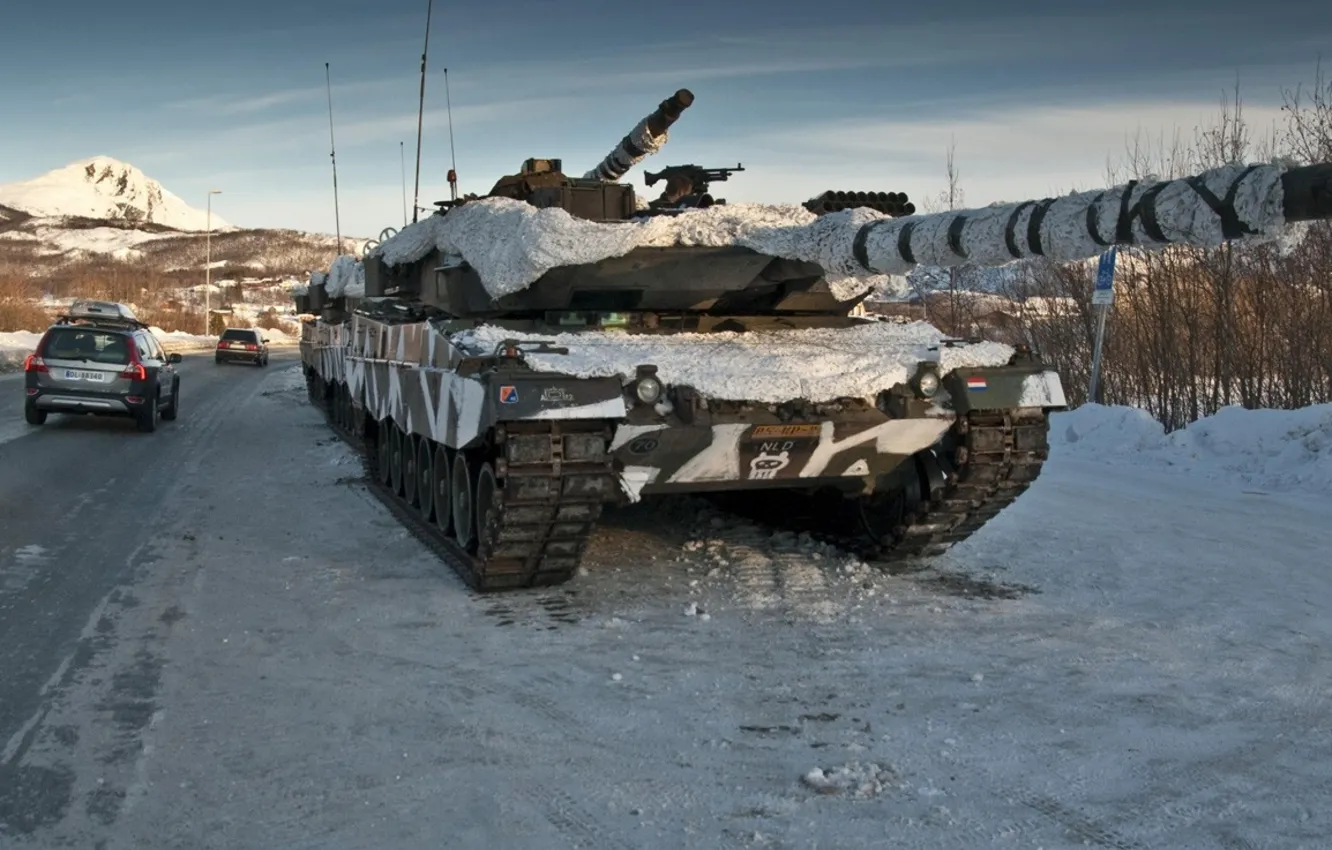 Фото обои Германия, танк, бронетехника, Leopard 2A6, военная техника