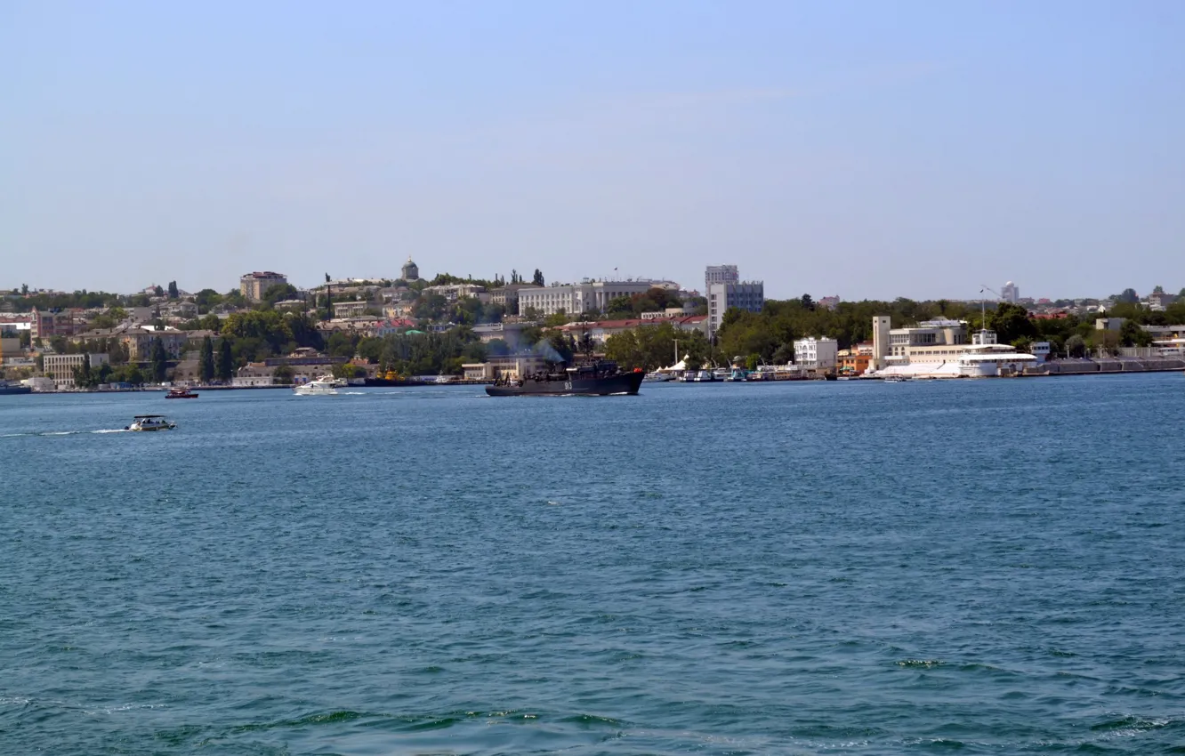 Фото обои море, корабли, Севастополь