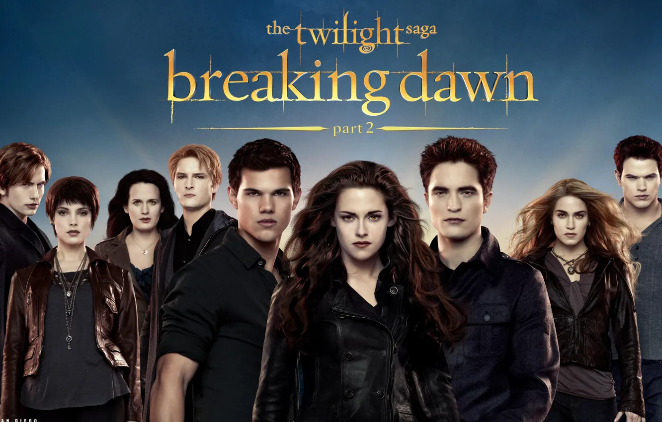 Фото обои Кристен Стюарт, Тэйлор Лотнер, Роберт Паттинсон, vampires, Movie, The Twilight Saga Breaking Dawn Part 2