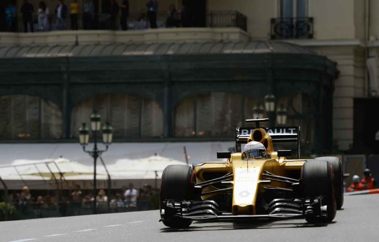 Фото обои Renault, Formula 1, Monte Carlo, Передок, Magnussen
