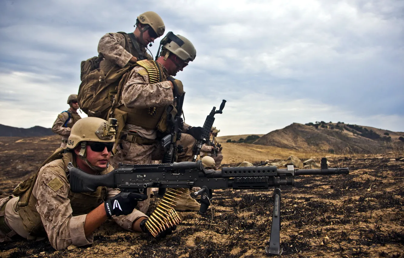 Фото обои оружие, солдаты, United States Marine Corps