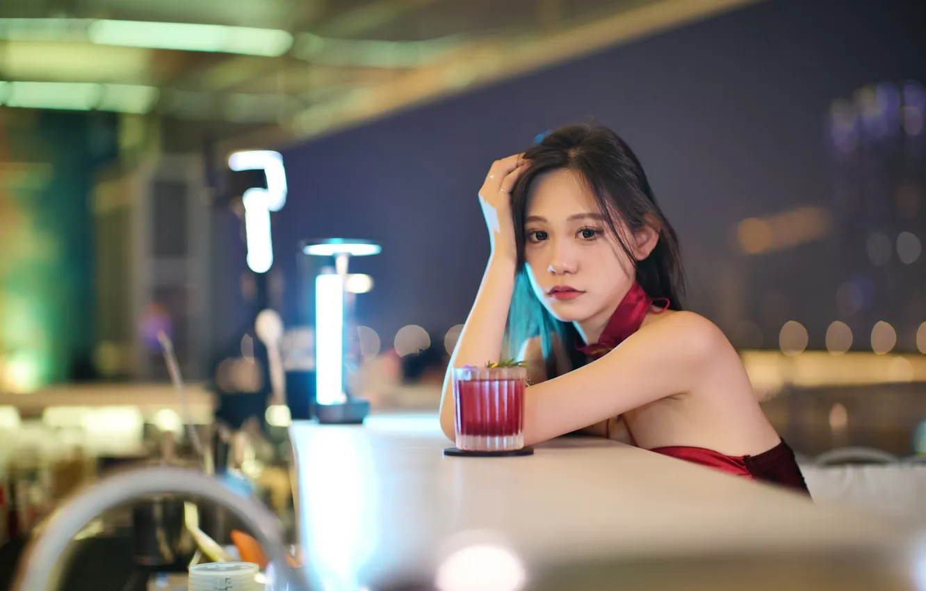 Фото обои Beautiful, Asian, Model, Night, Woman, Cute, Pretty, Petite