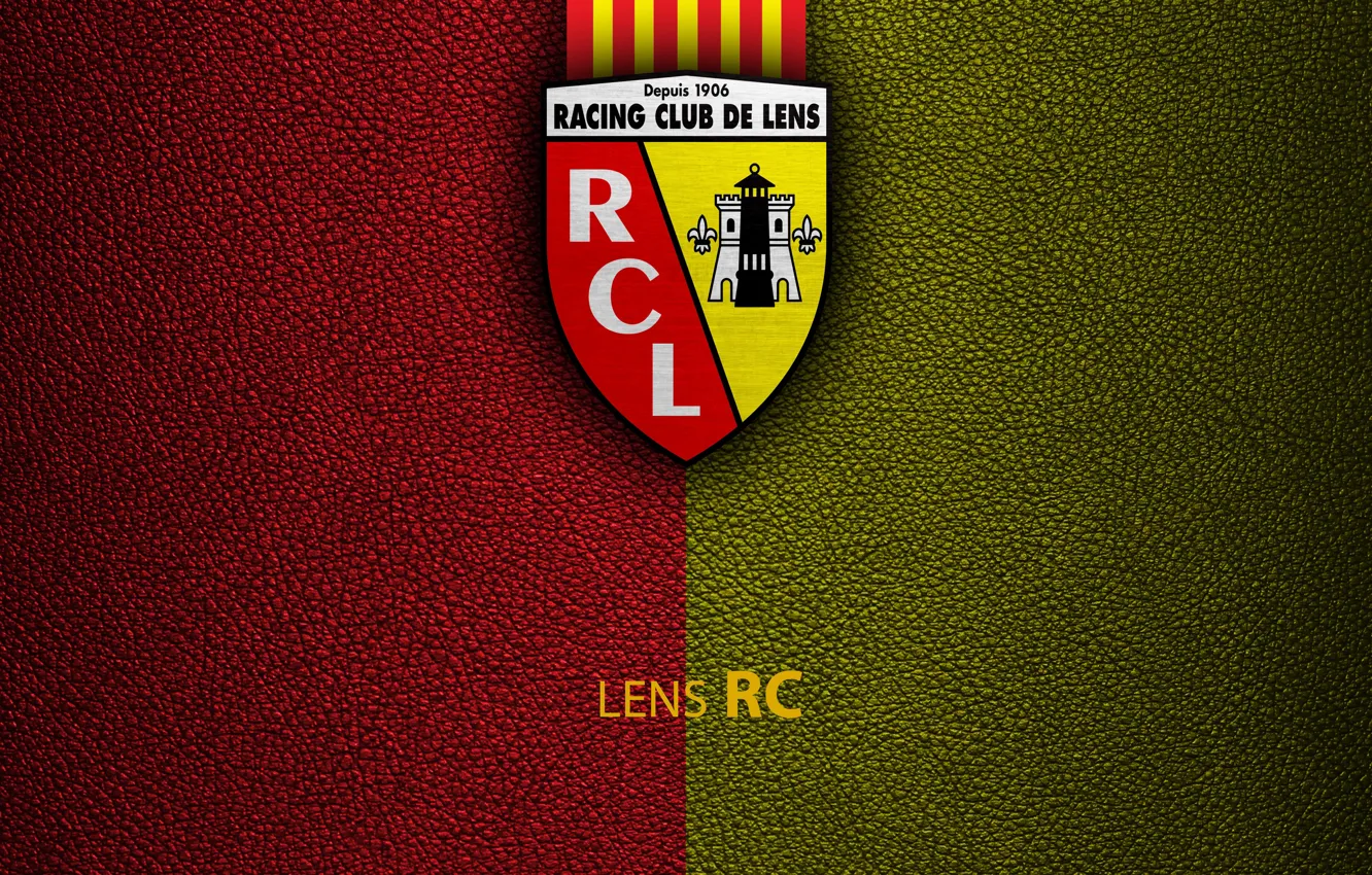 Фото обои wallpaper, sport, logo, football, Ligue 1, RC Lens