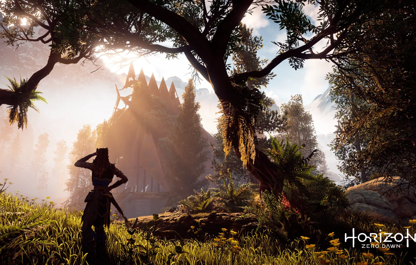 Фото обои PS4, Aloy, Horizon Zero Dawn