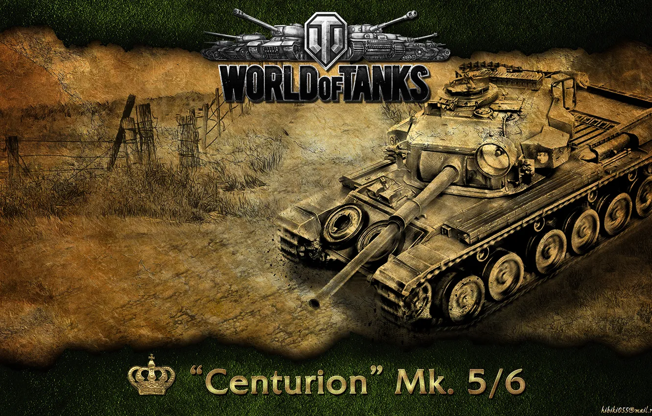 Фото обои танк, Великобритания, танки, WoT, World of Tanks, Centurion MK. 5/6