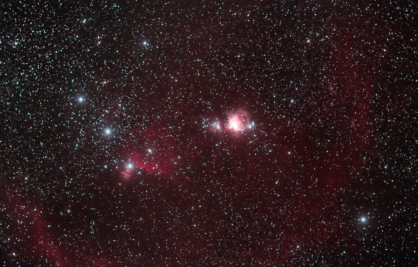 Фото обои космос, звезды, Orion, The Heart