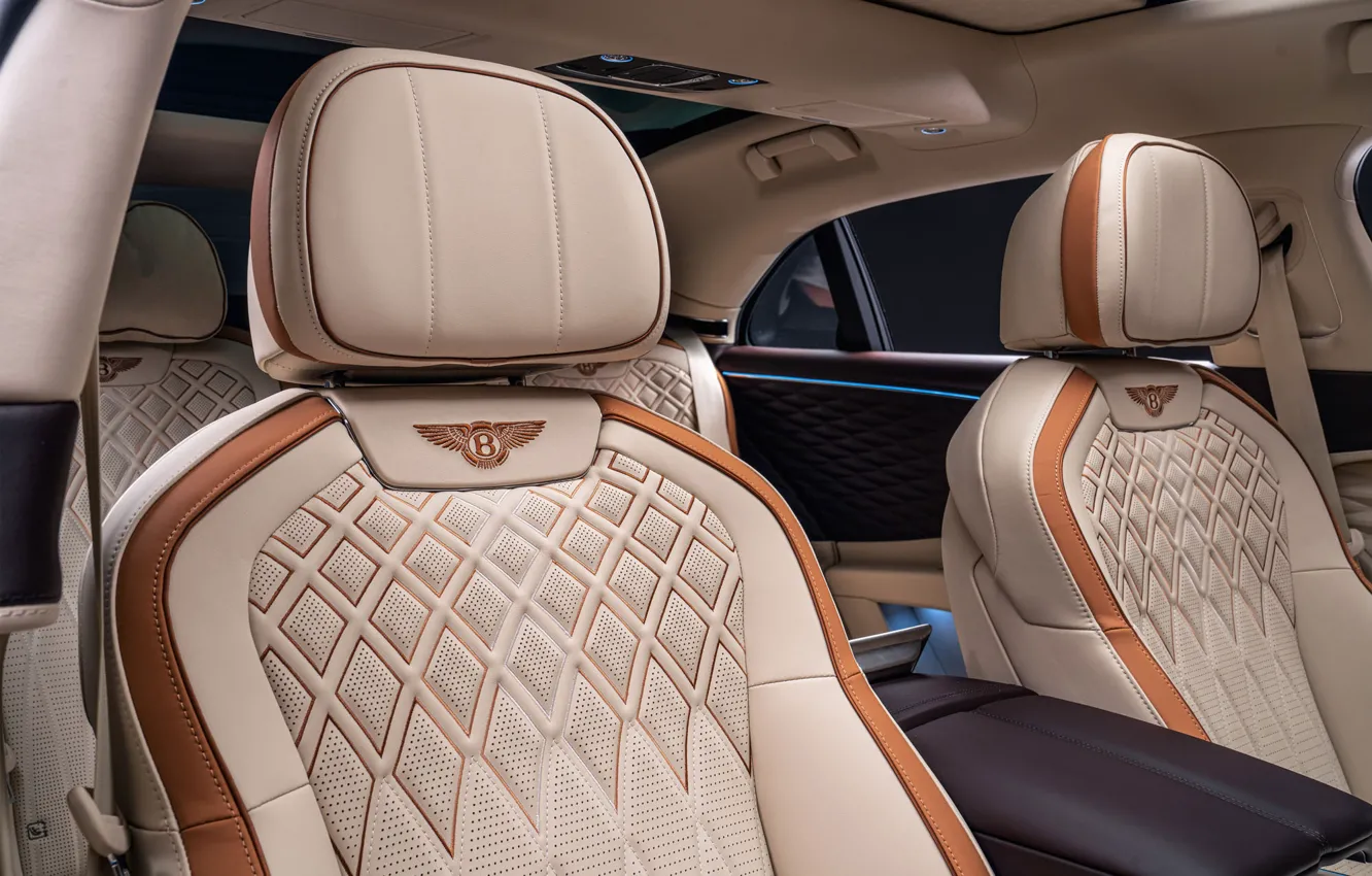 Фото обои интерьер, Bentley, логотип, роскошь, вышивка, экстерьер, отделка, выделка