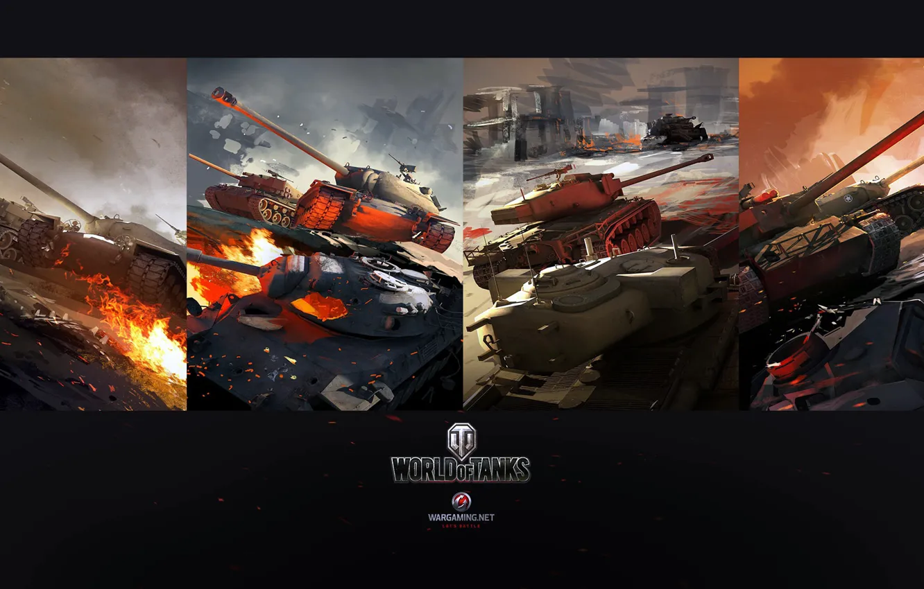 Фото обои World of Tanks, Dmitry Grishaev, USA tanks