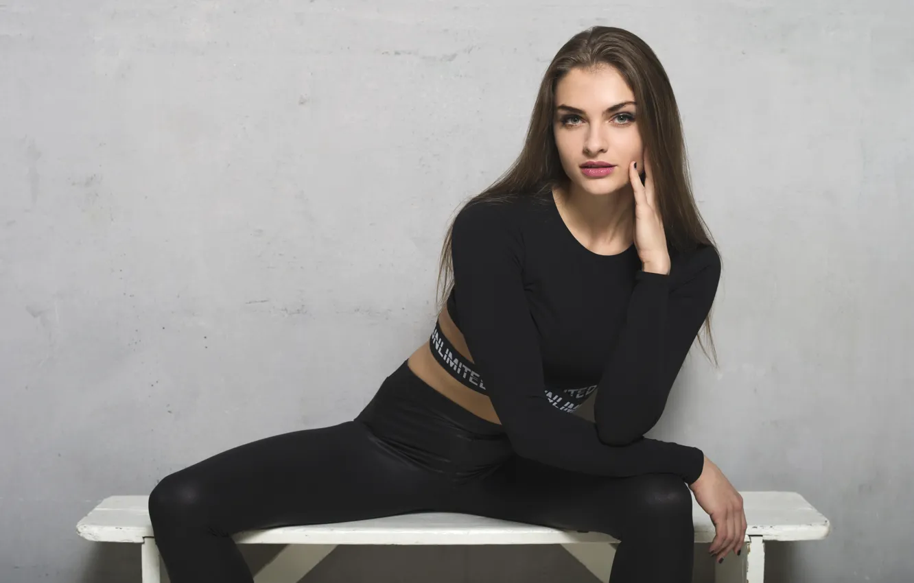 Фото обои взгляд, милашка, Marina