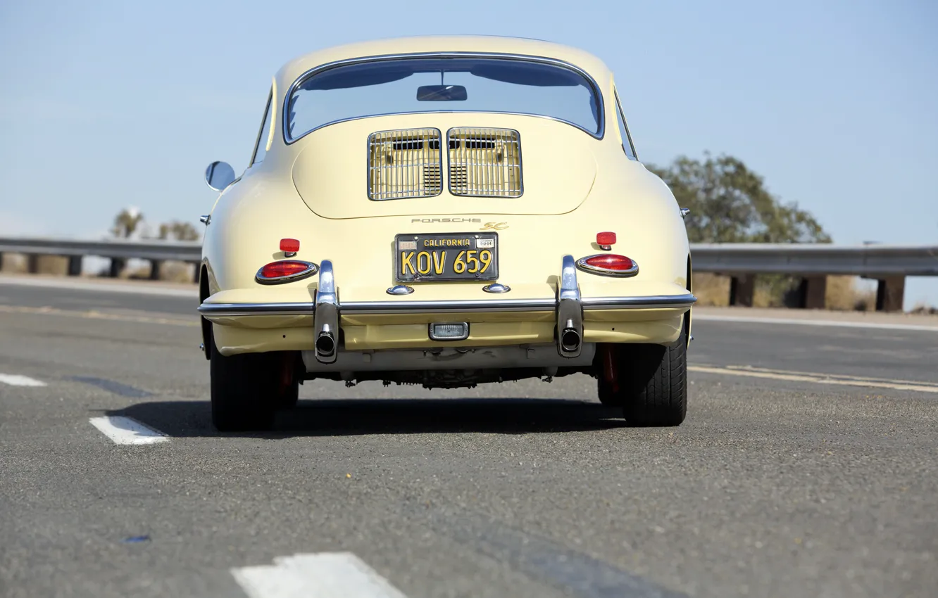 Фото обои Porsche, rear, 1964, 356, Porsche 356 SC Coupe