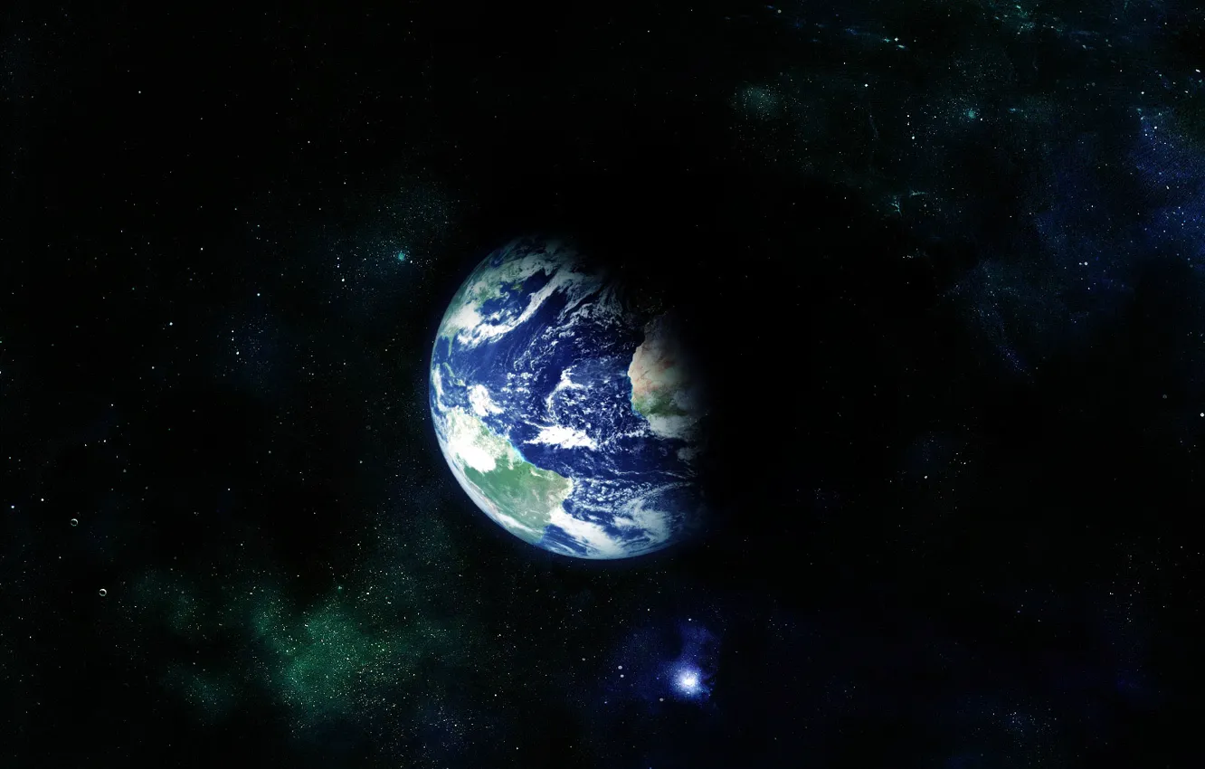 Фото обои космос, вселенная, планета, земной шар