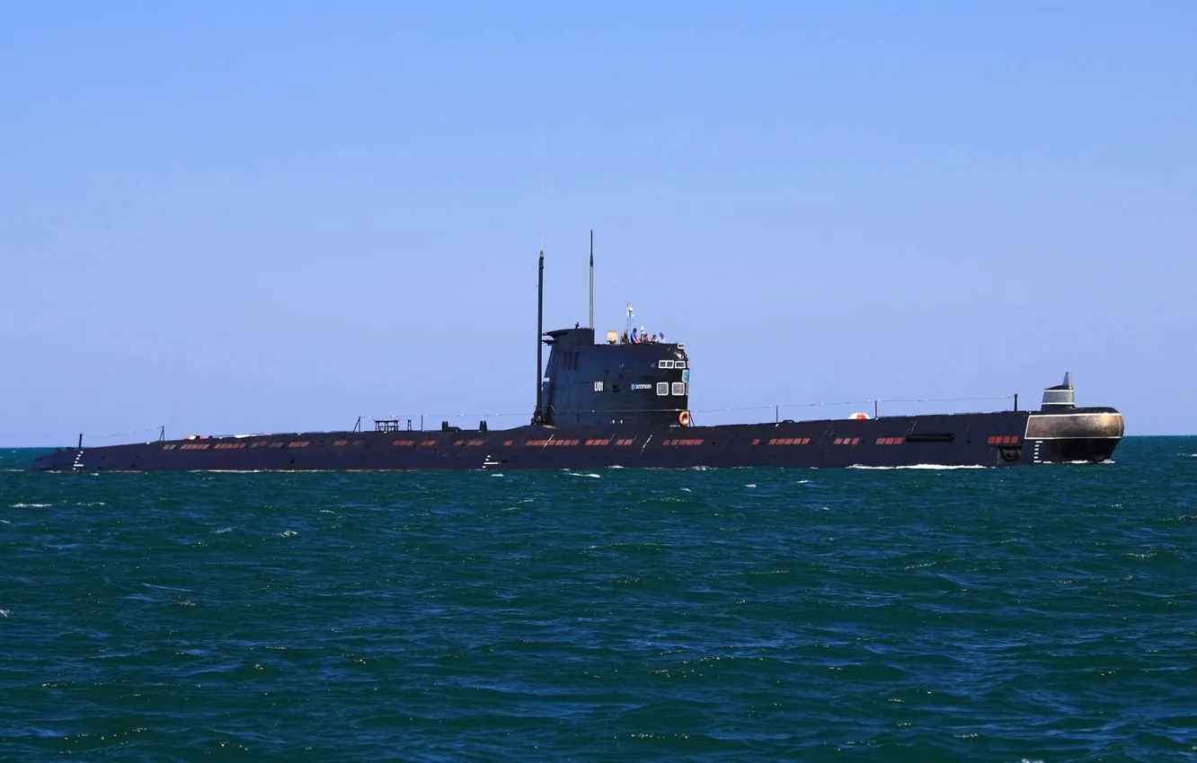 Фото обои флот, подводная лодка, submarine, океане.