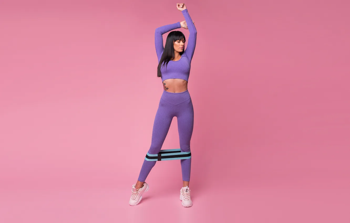 Фото обои gym, leggings, buttock, woman fitness, activewear, woman exercises, woman streching, woman workout