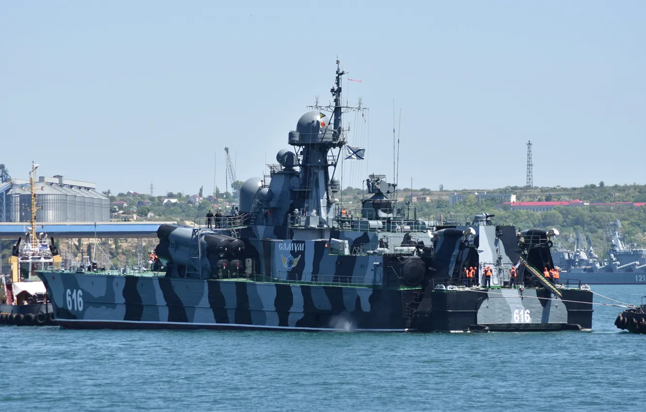 Фото обои на воздушной подушке, севастополь, ракетный корабль, самум