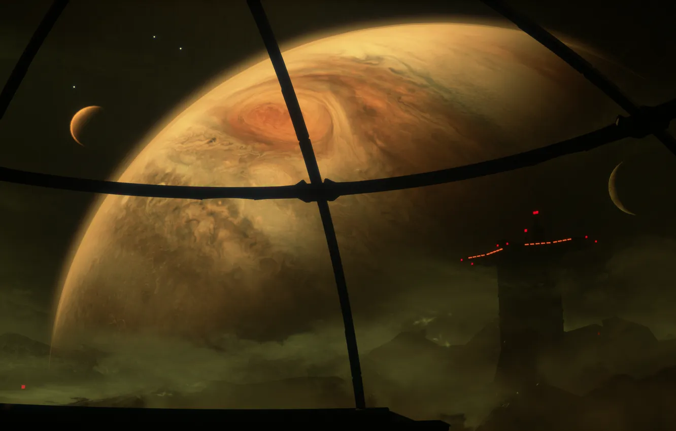 Фото обои Юпитер, Dead Space, Jupiter, Screenshot, Скриншот, BRS, БКП, The Callisto Protocol