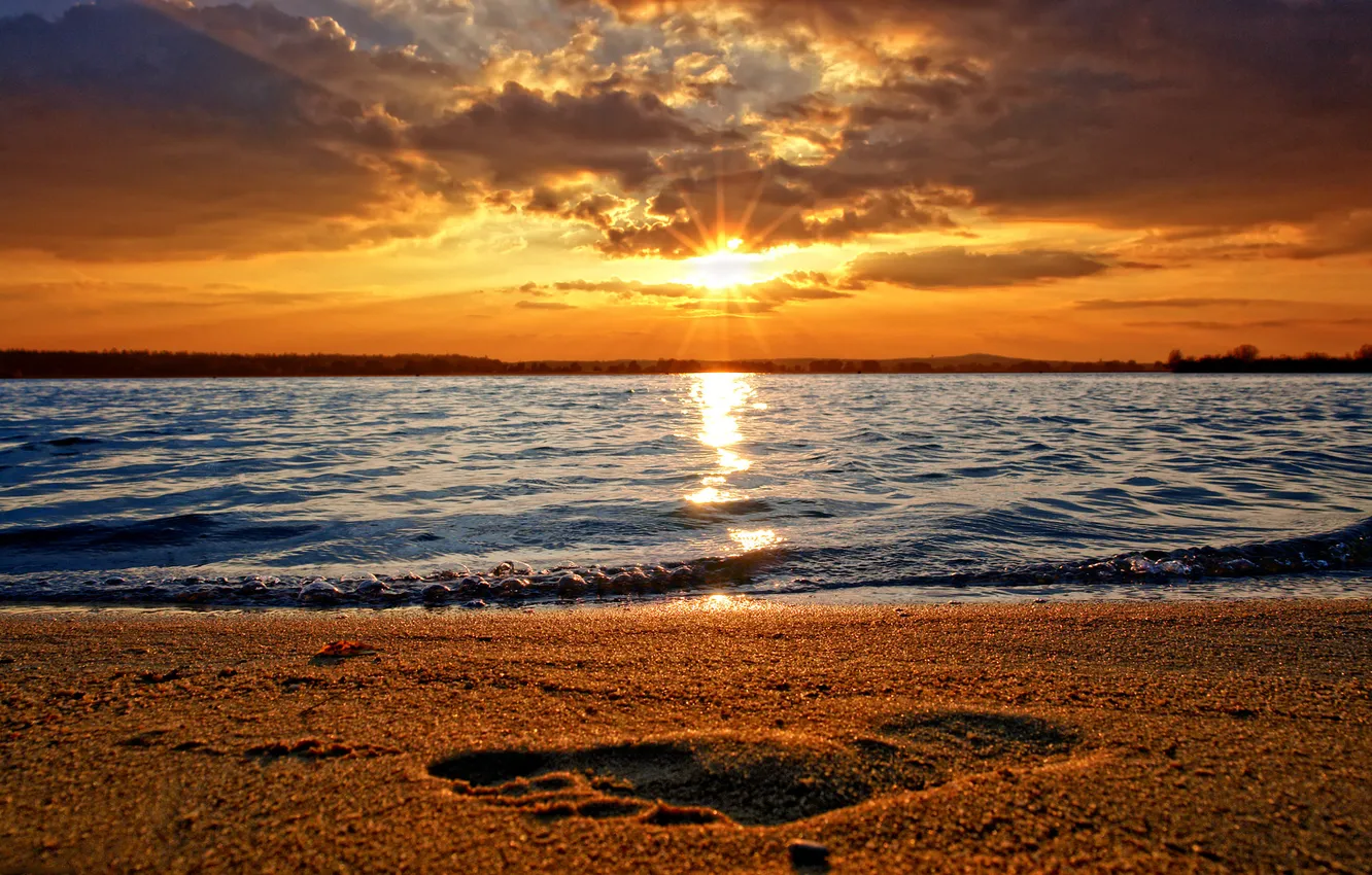 Фото обои песок, море, вода, фото, берег, пейзажи