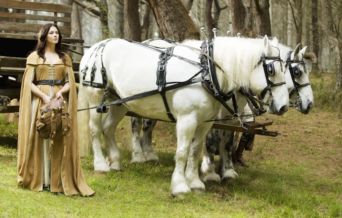Фото обои лошади, horse, Легенда об Искателе, Legend of the Seeker, Bridget Regan, Кэлен Амнелл, Kahlan Amnell, …