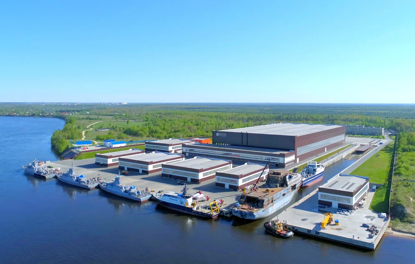 Фото обои корабль, верфь, Пелла