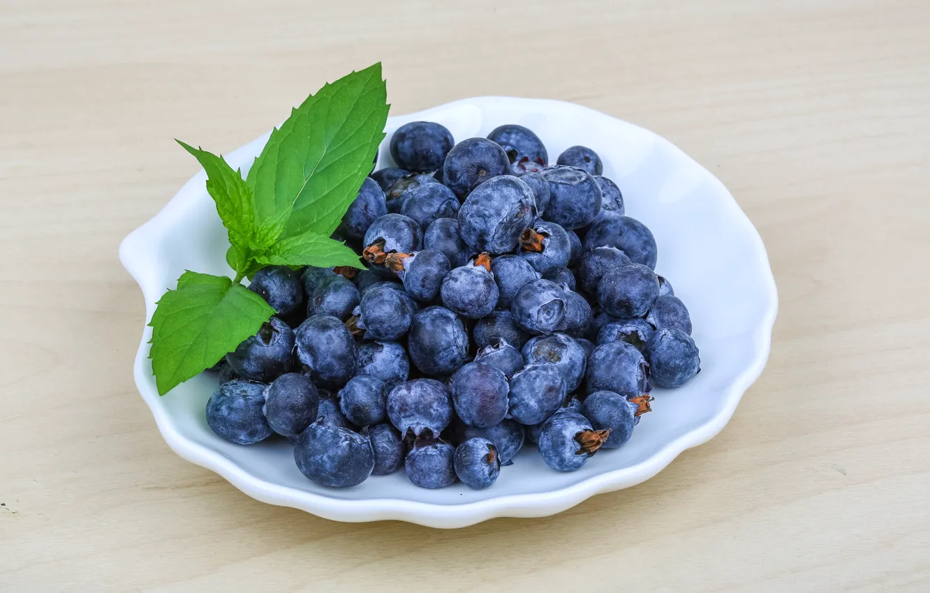 Фото обои ягоды, черника, fresh, blueberry, голубика, berries