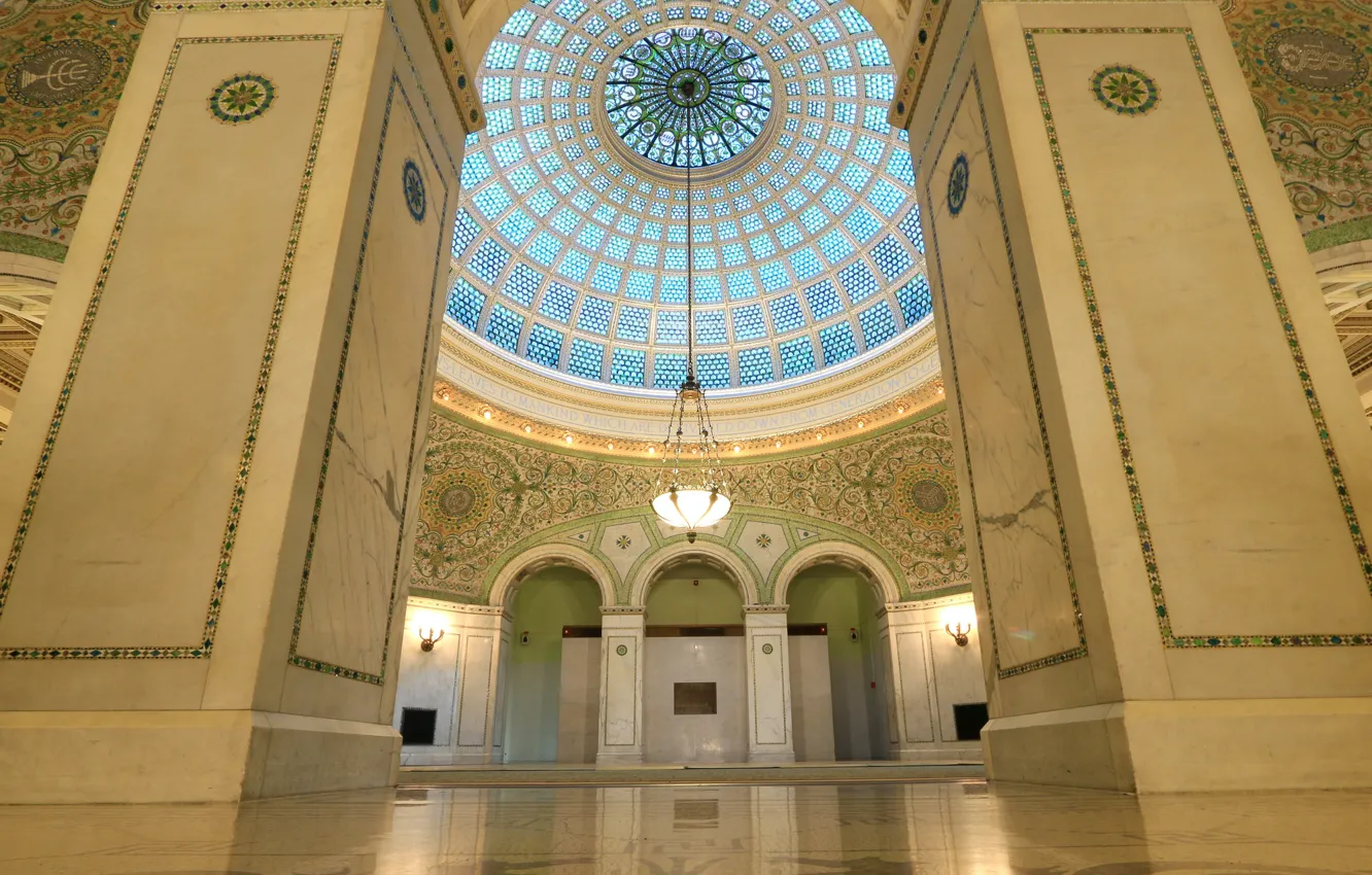 Фото обои Чикаго, США, Preston Bradley Hall, культурный центр
