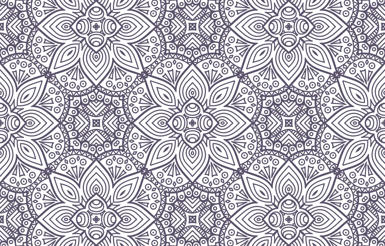 Фото обои цветы, текстура, орнамент, with, pattern, ethnic, floral, seamless