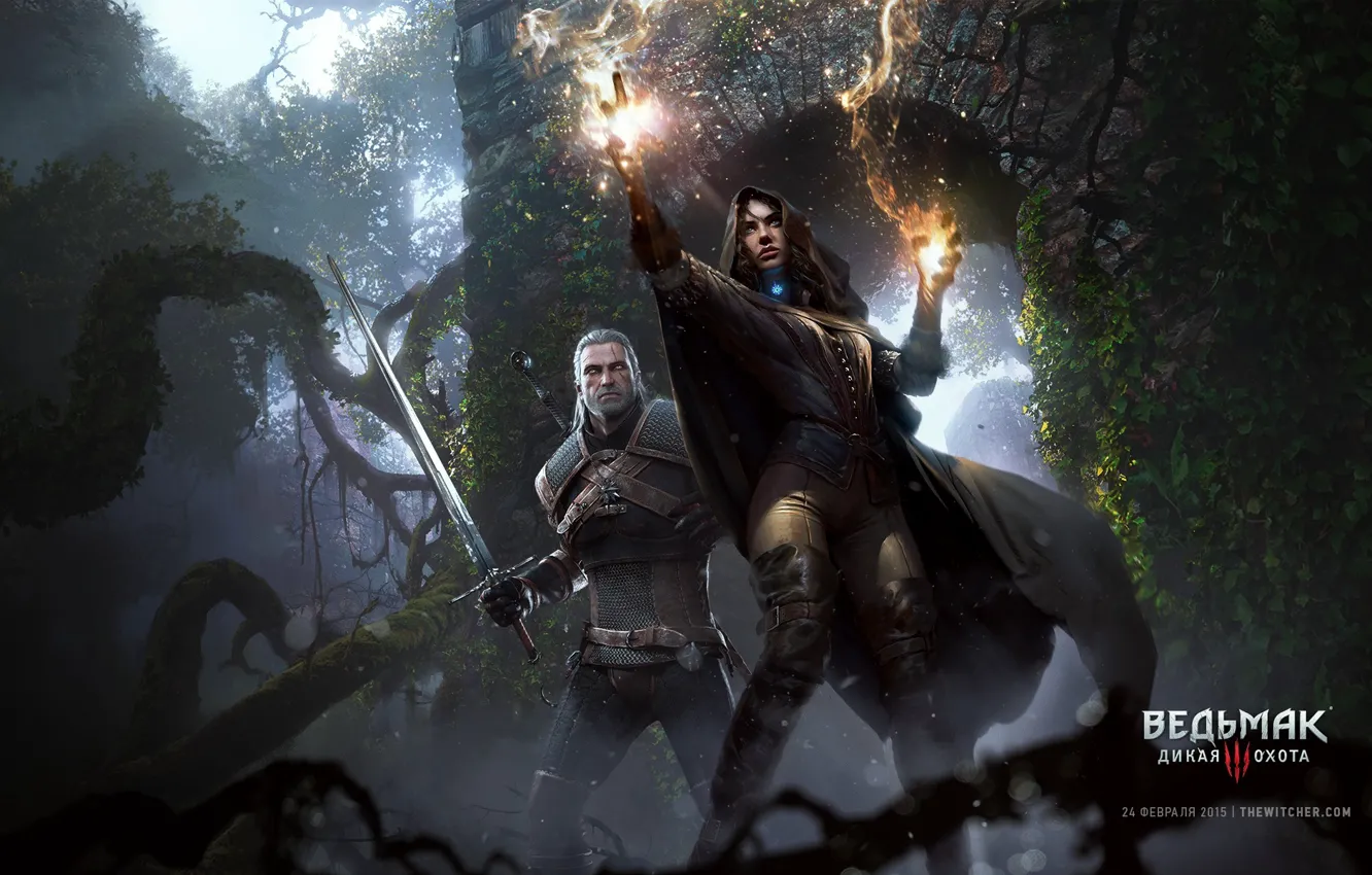 Фото обои Ведьмак, The Witcher, Геральт, CD Projekt RED, The Witcher 3: Wild Hunt, Geralt, Ведьмак 3: …