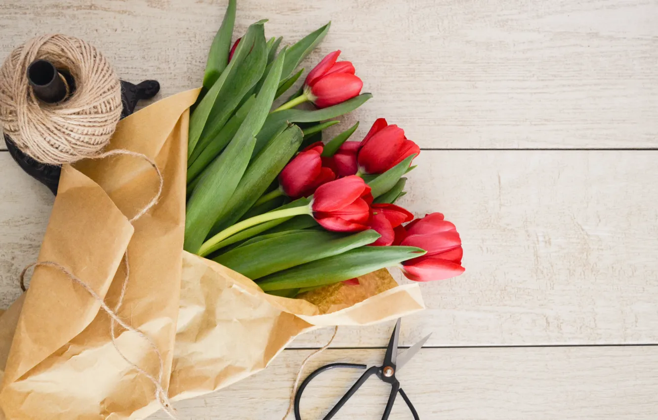 Фото обои бумага, тюльпан, Тюльпаны, 8 марта, ножницы, paper, scissors, tulip