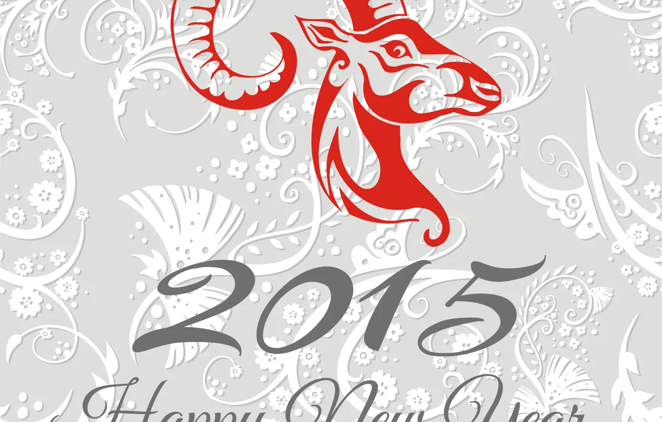 Фото обои Happy New Year, 2015, Sheep