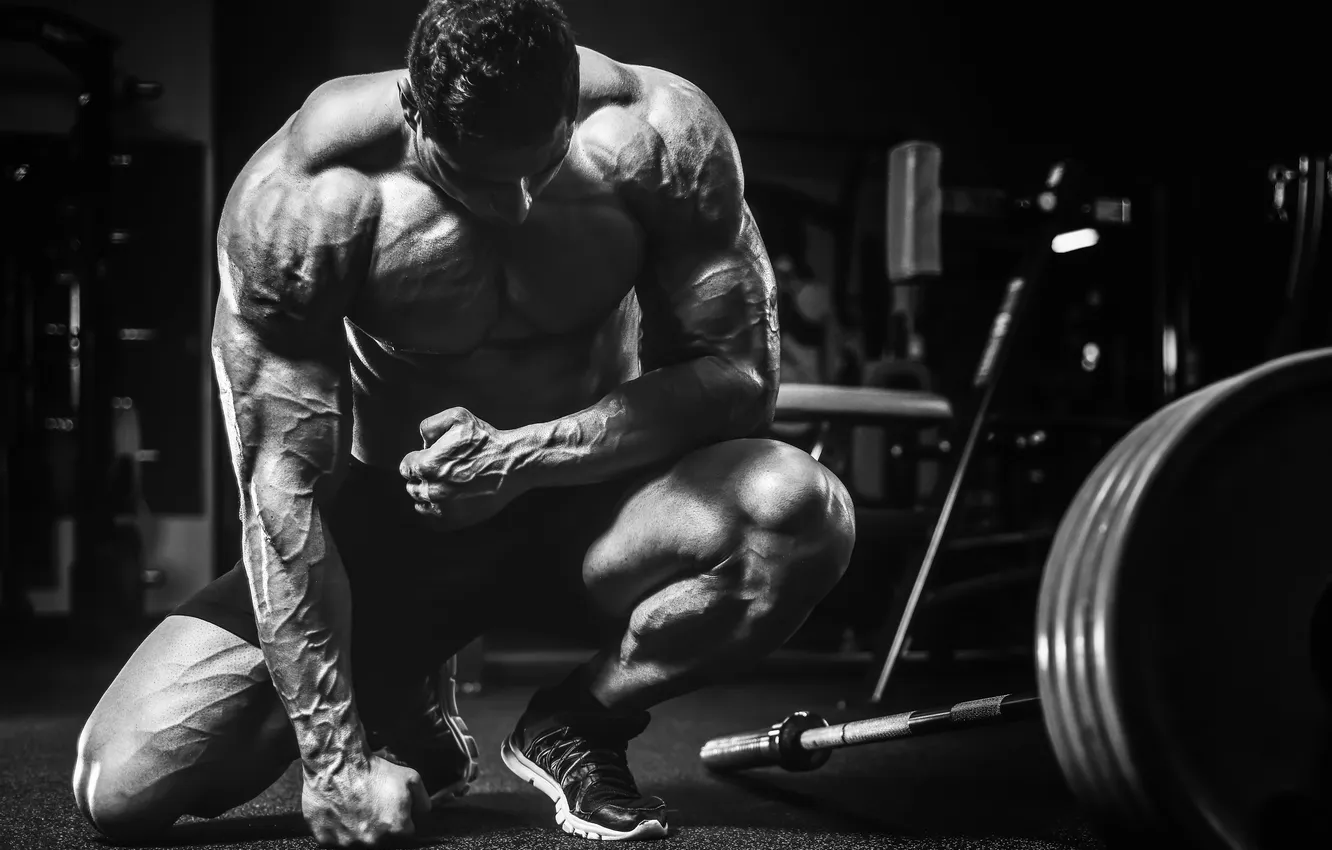 Фото обои cross, chest, coach, brutal, bodybuilding, caucasian, competitor