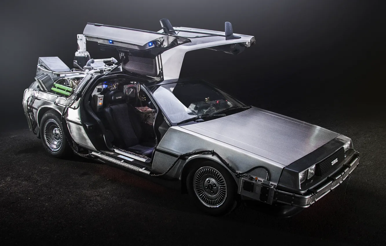 Фото обои DeLorean, DMC-12, Back to the future, назад в будущие