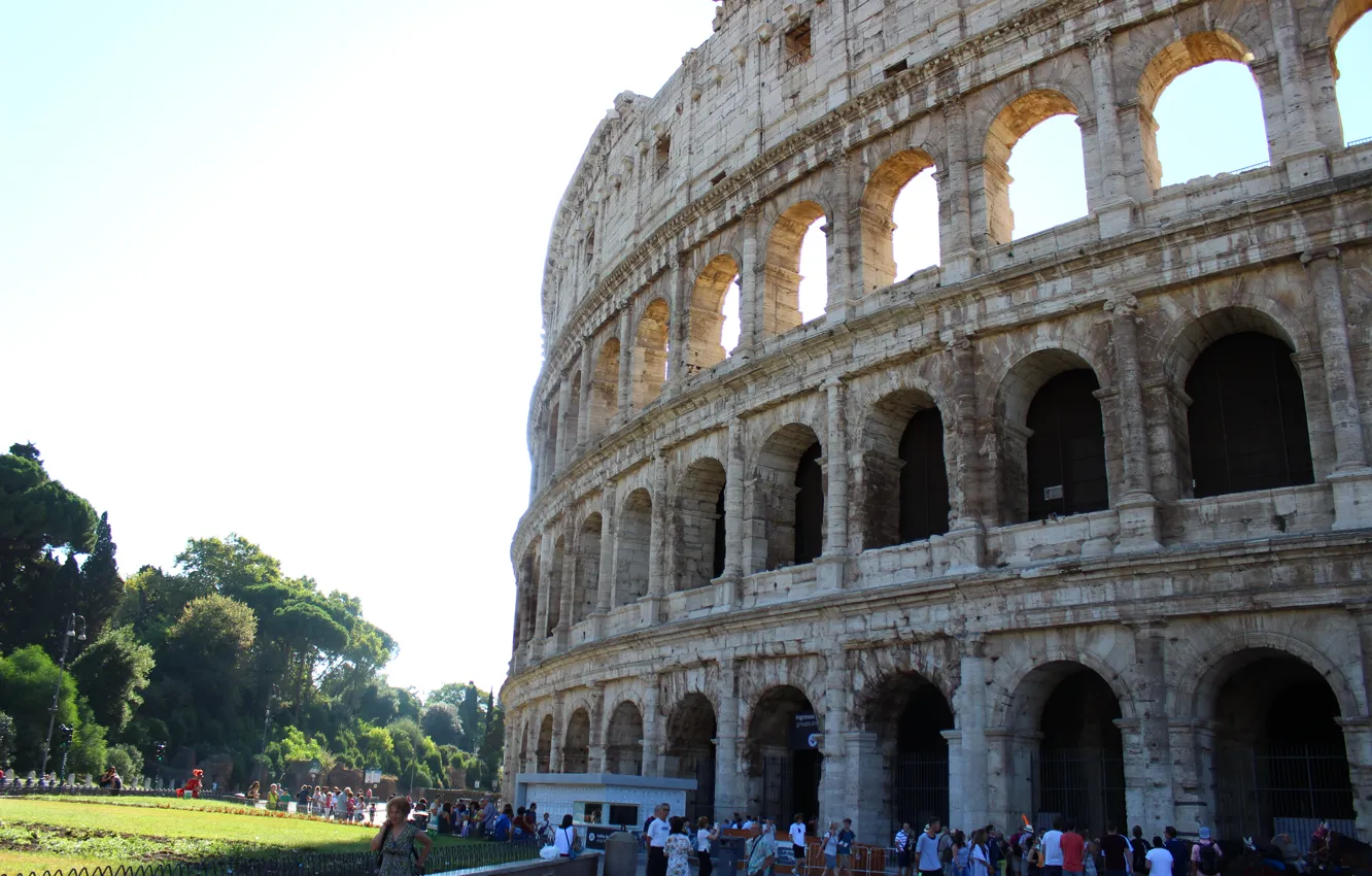 Фото обои мечта, солнце, Рим, Колизей, Италия, Colosseum