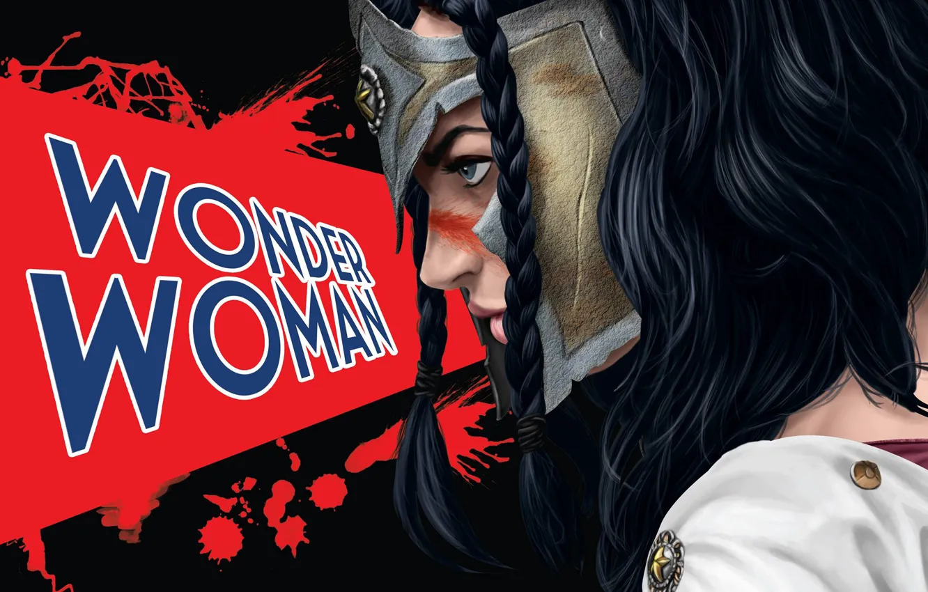 Фото обои девушка, профиль, боец