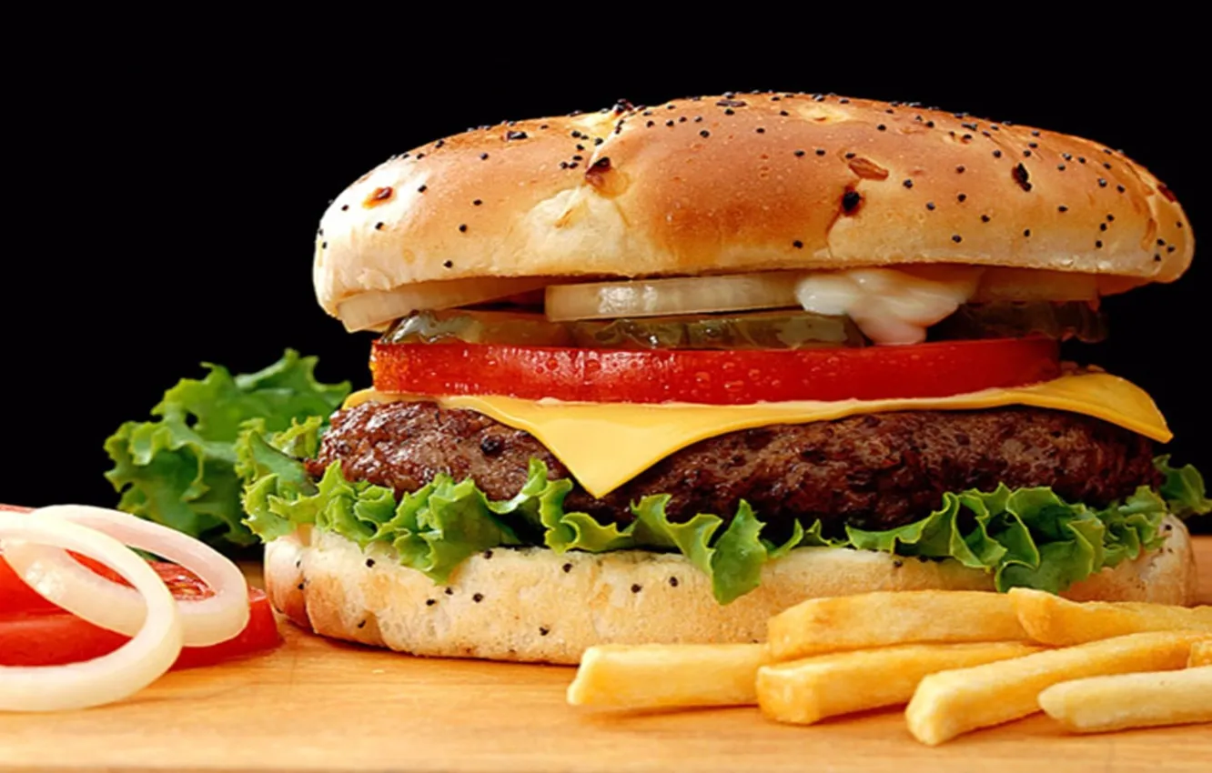 Фото обои food, hamburger, sandwich