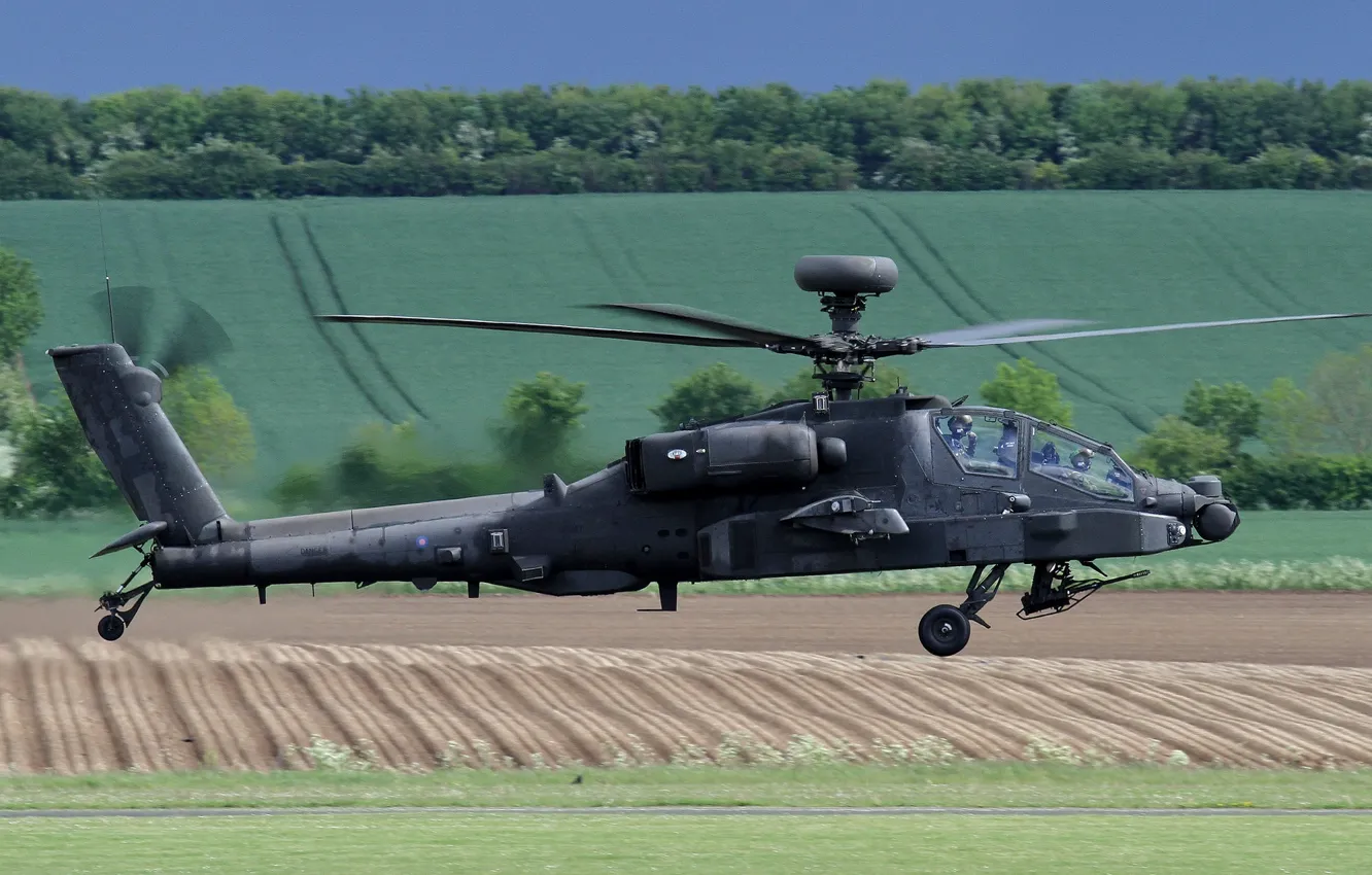 Фото обои вертолёт, Apache, ударный, AH-64, основной, «Апач»