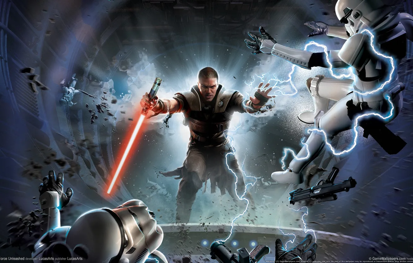 Фото обои Star Wars, Старкиллер, штурмовики, Star Wars The Force Unleashed