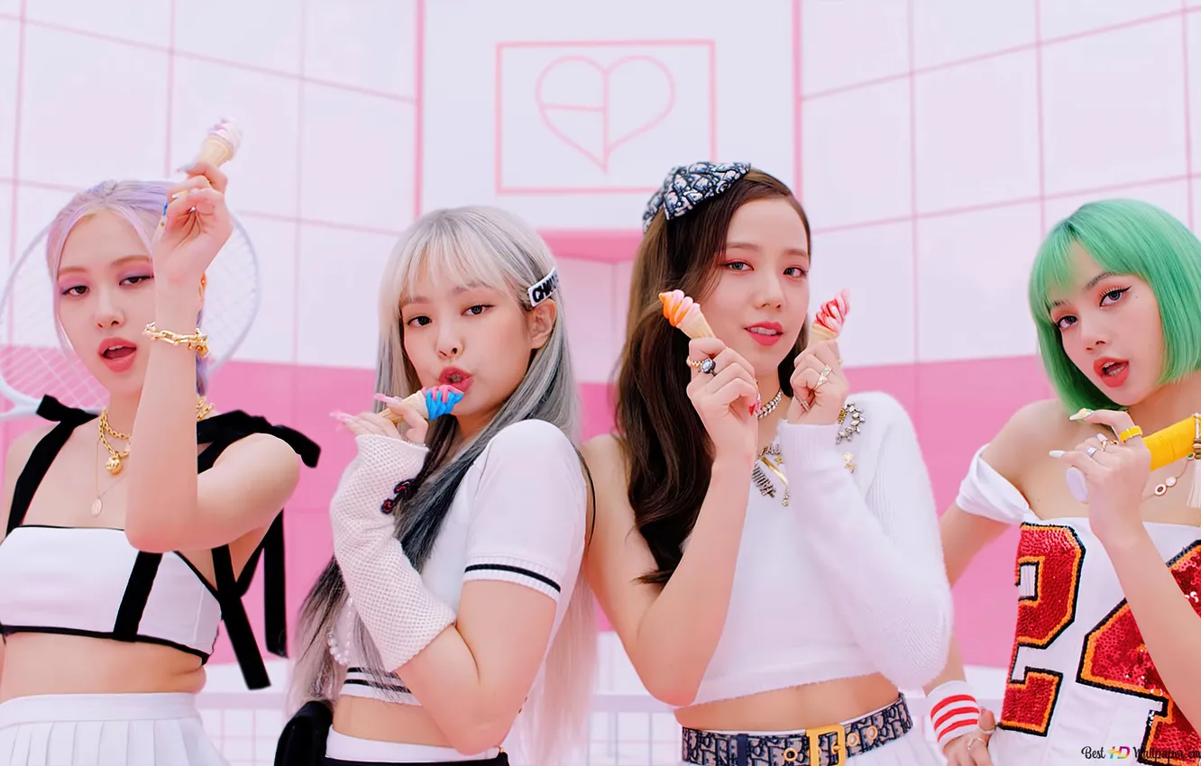 Фото обои cream, gorgeous, members, blackpink