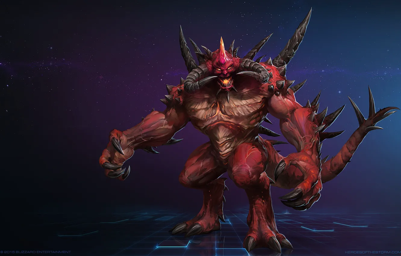 Фото обои Blizzard, Diablo 3, Diablo, Demon, Mr--Jack, Lord of Terror, Mr Jack, by Mr Jack