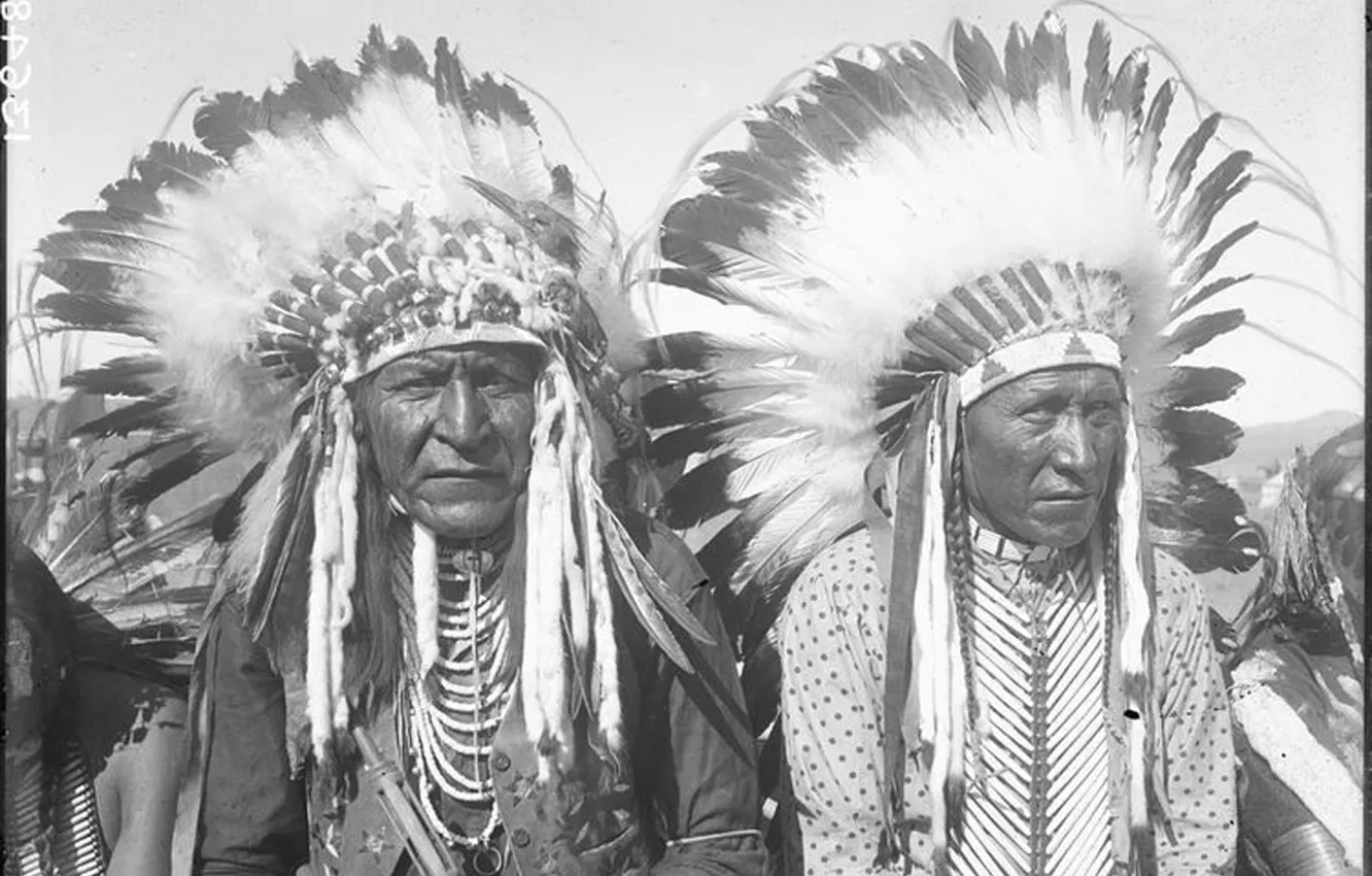 Фото обои proud, native american, indians, first people, chiefs