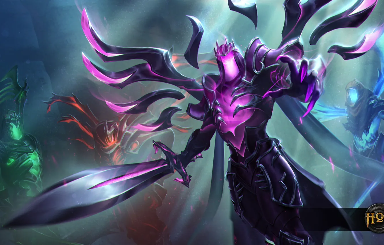 Фото обои art, Heroes of Newerth, Angel of Death, moba, Shadowblade