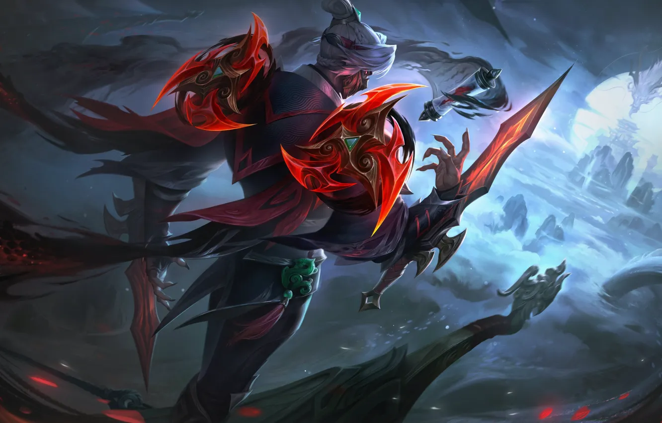 Фото обои Ниндзя, Убийца, Assassin, League of Legends, Ninja, LOL, Лига Легенд, Зед