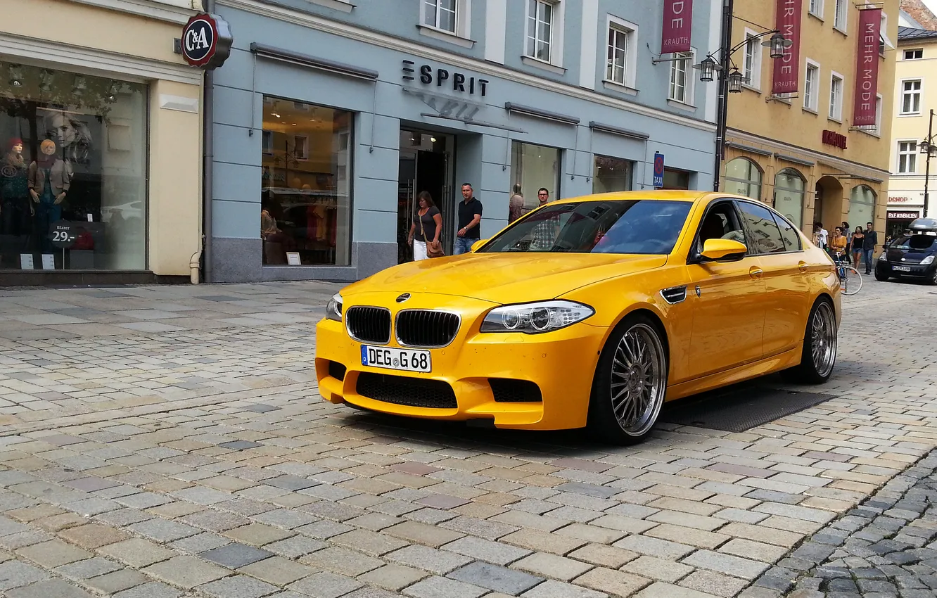 Фото обои BMW, Yellow