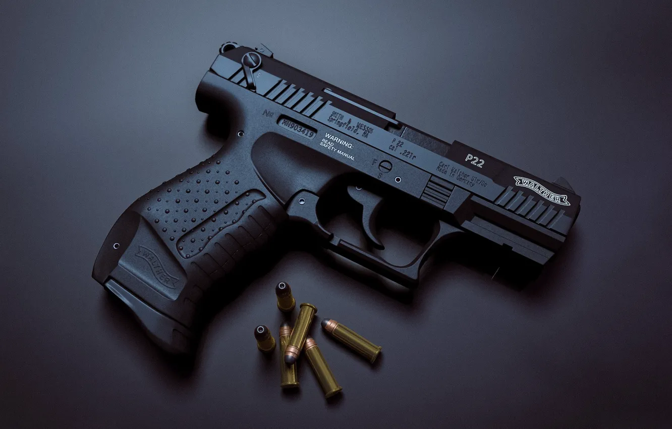 Фото обои пистолет, оружие, Walther P22, mike fudge