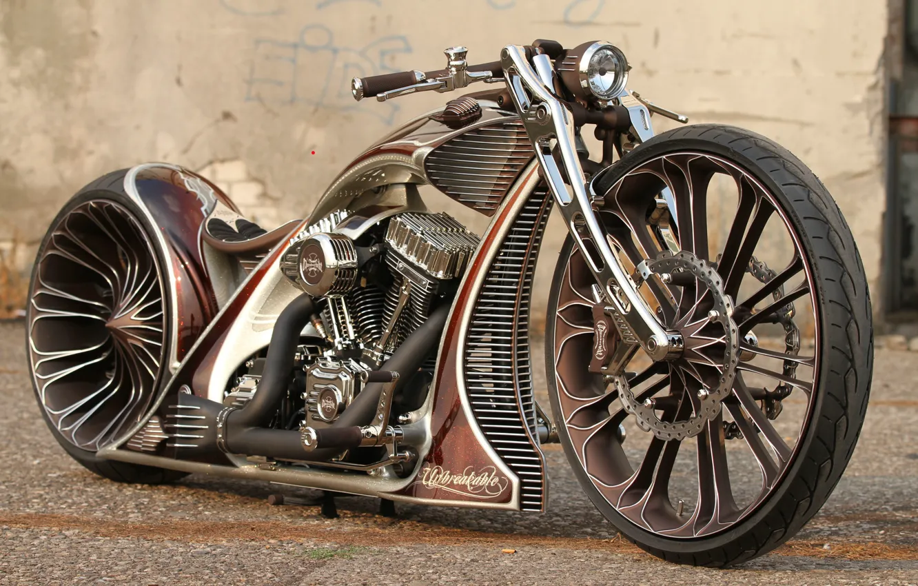 Фото обои Custom, Motorcycle, Thunderbike