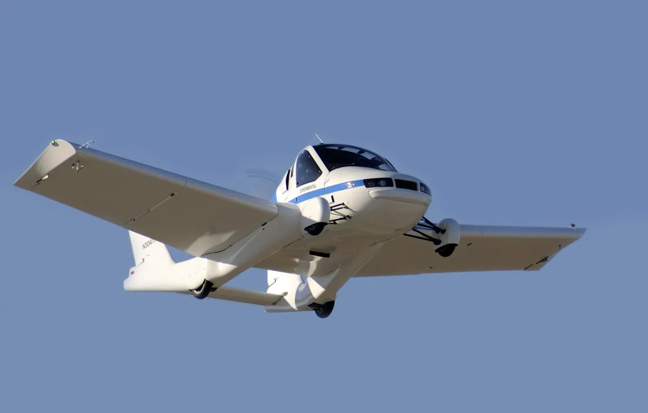 Фото обои машина, небо, полёт, самолёт, Transition, Terrafugia, Flying Car