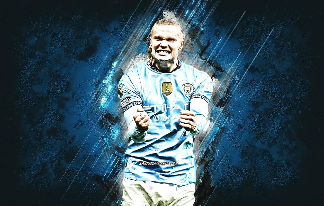Фото обои Football, Norway, Soccer, Man City, Manchester City, Premiel League, Erling Haaland, Erling