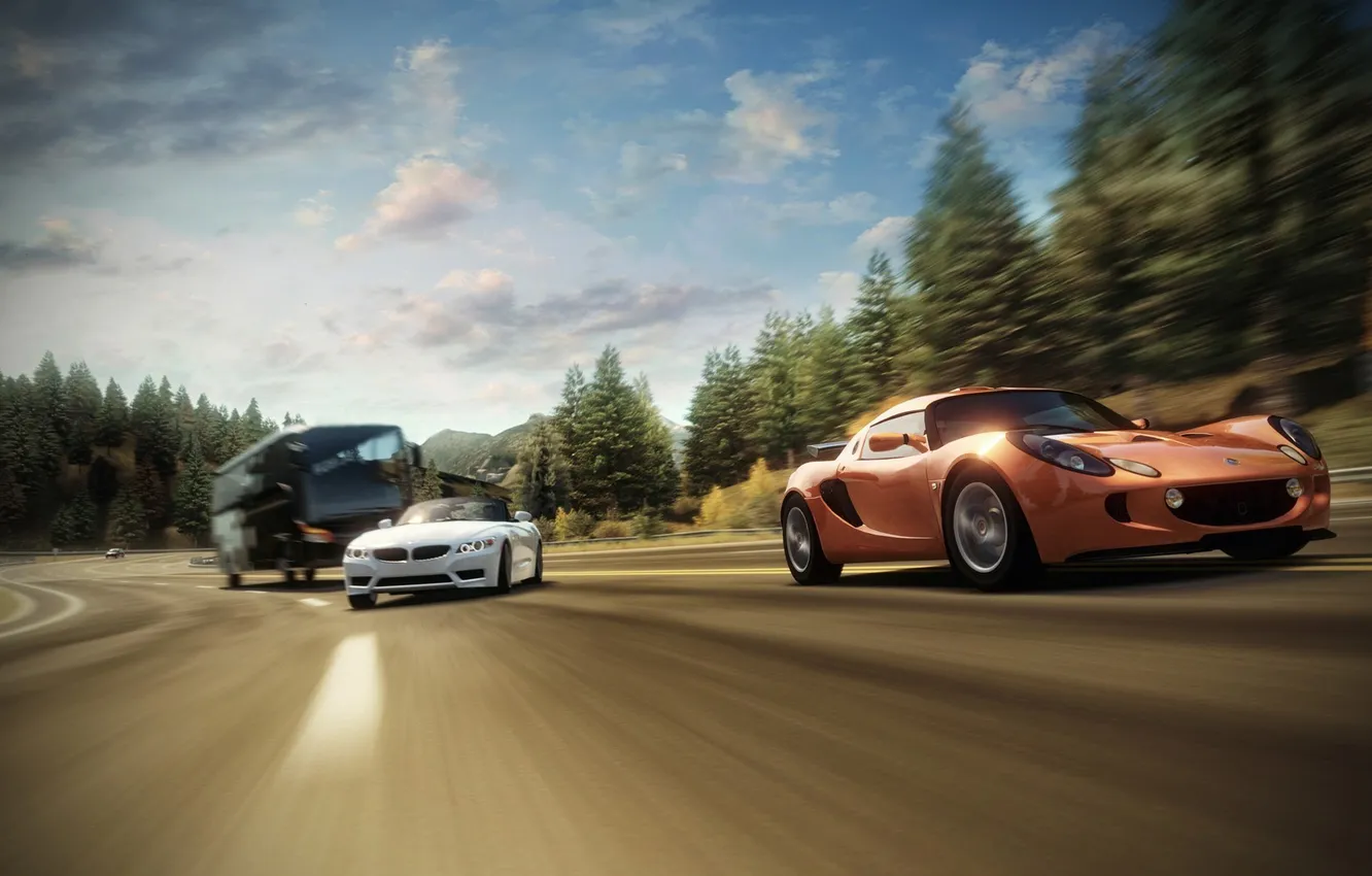 Фото обои скорость, трасса, гонки, суперкары, Forza Horizon