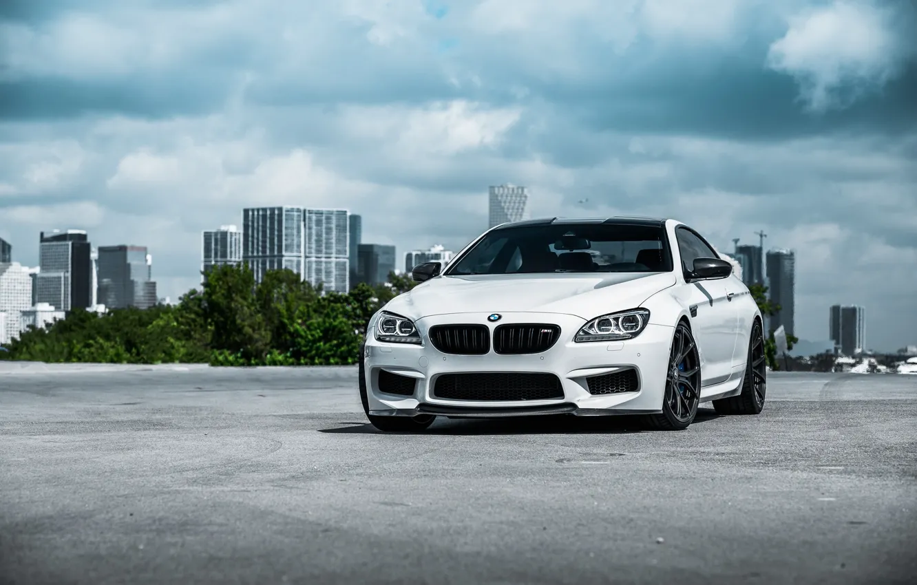 Фото обои BMW, White, F13, Sight, LED