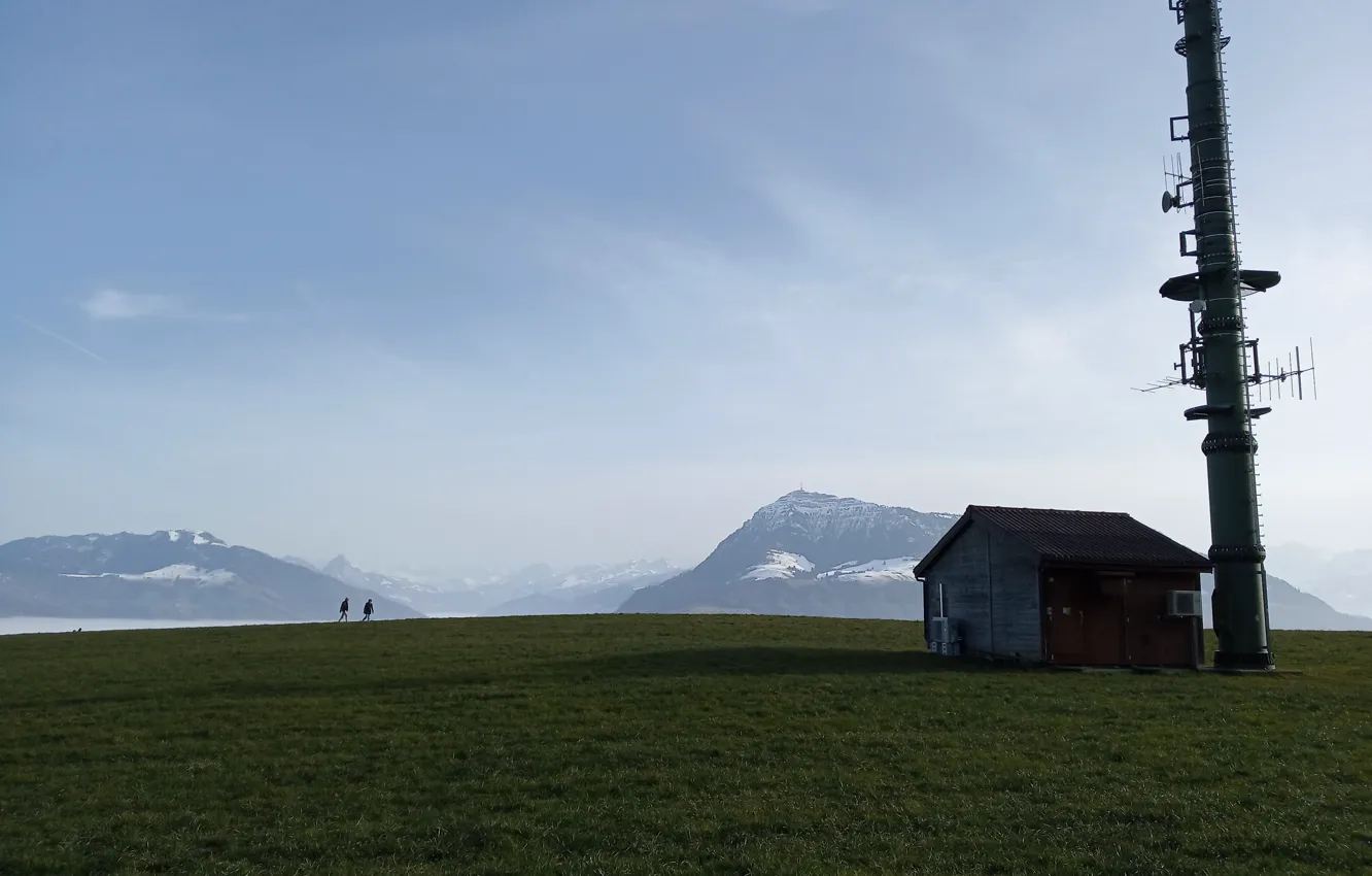 Фото обои Швейцария, Альпы, гора Риги