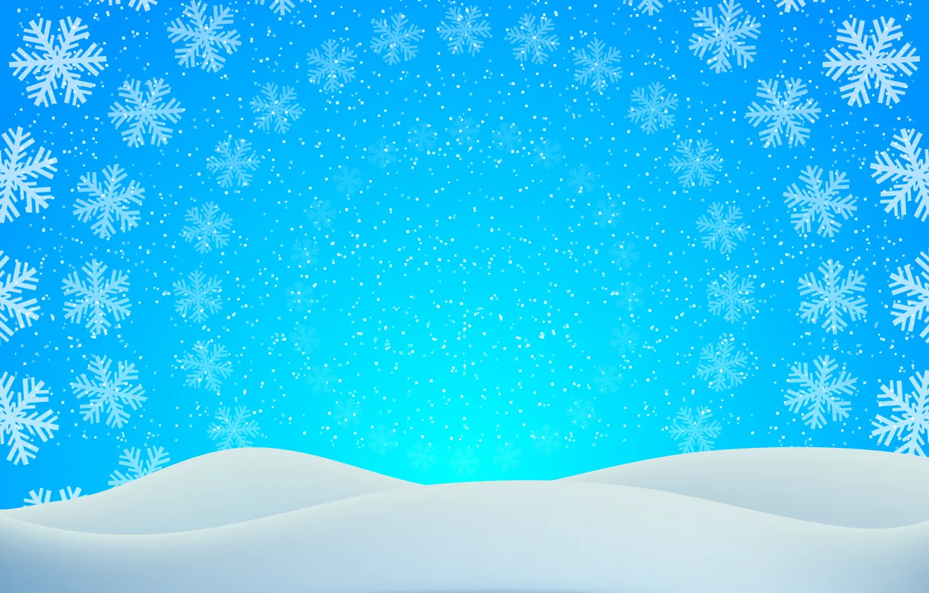 Фото обои зима, снег, круги, снежинки, текстура, Рождество, сугробы, Новый год
