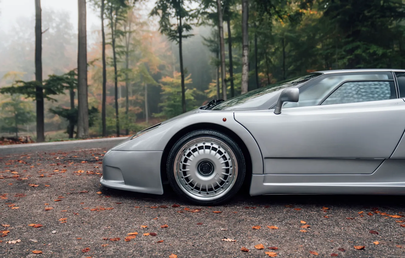 Фото обои car, Bugatti, close-up, wheel, Bugatti EB110 GT, EB 110